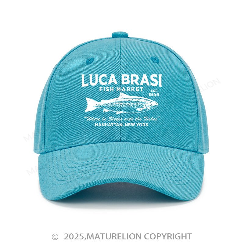Maturelion Baseball Cap Luca Brasi Fish Market Cap (Free Customization)