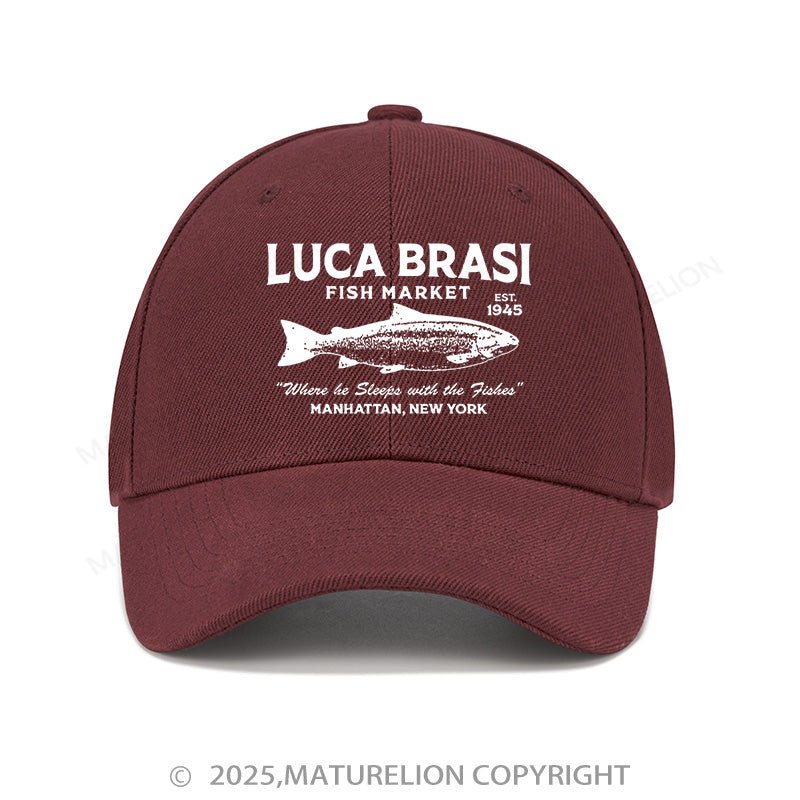Maturelion Baseball Cap Luca Brasi Fish Market Cap (Free Customization)