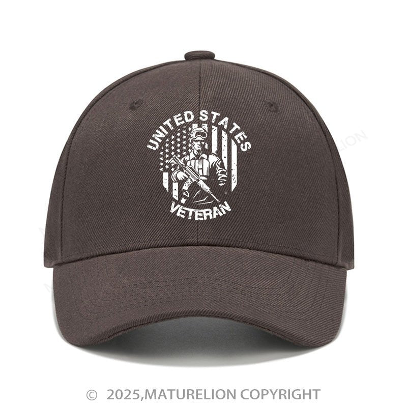 Maturelion Baseball Cap United States Veteran Cap (Free Customization)