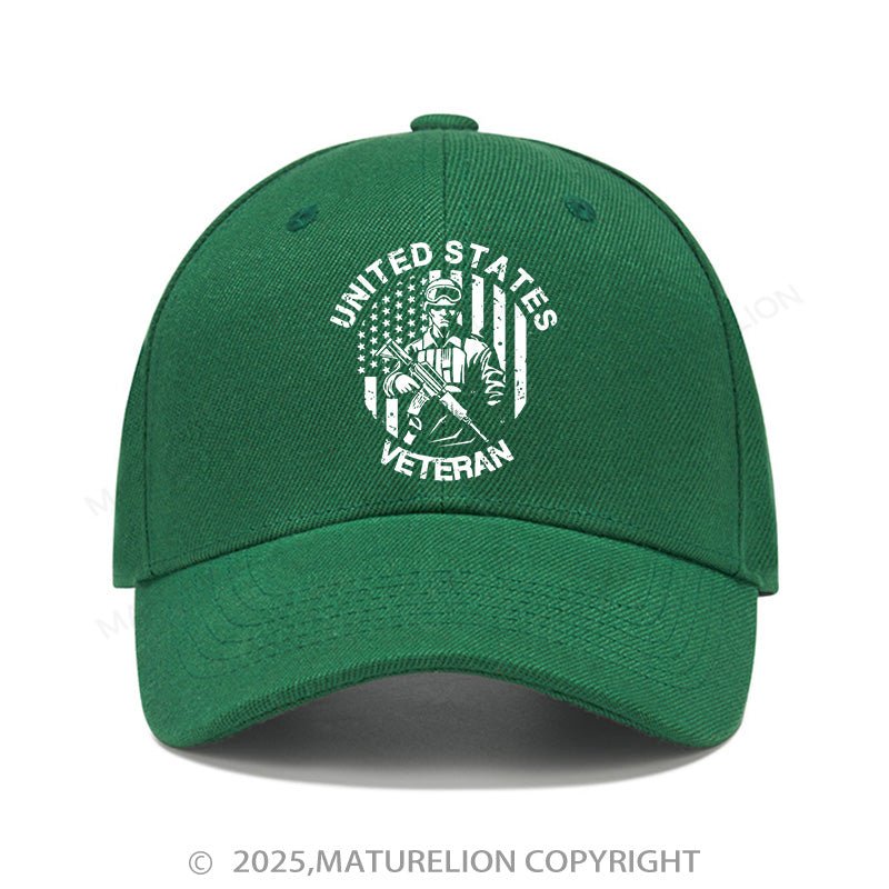 Maturelion Baseball Cap United States Veteran Cap (Free Customization)