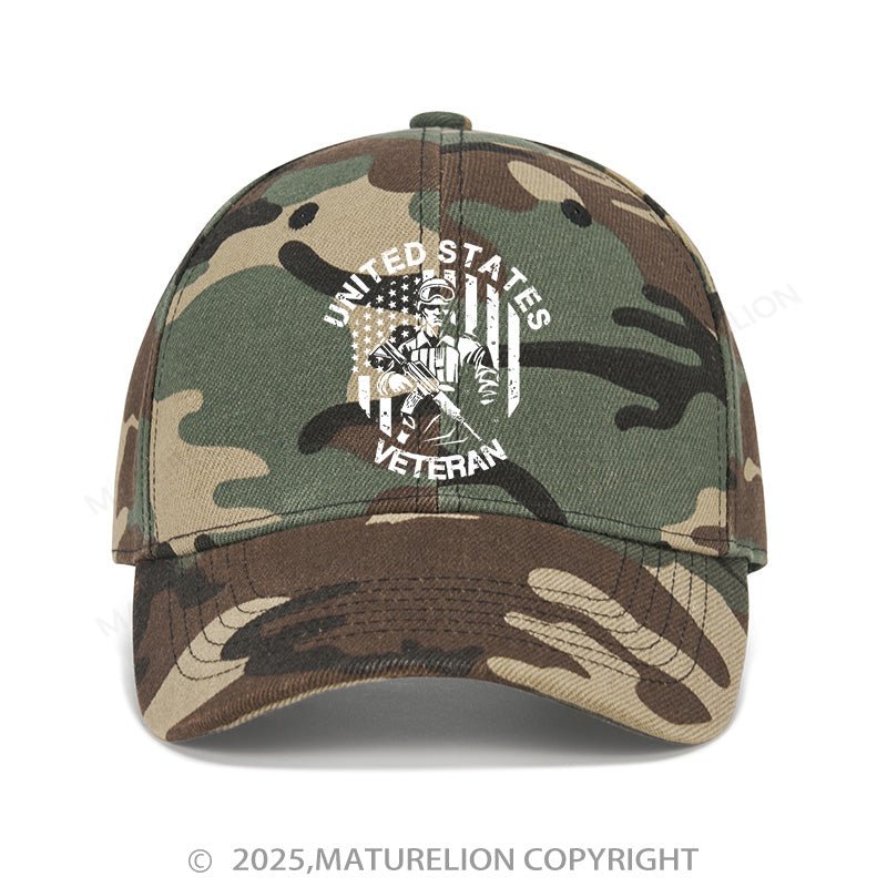 Maturelion Baseball Cap United States Veteran Cap (Free Customization)