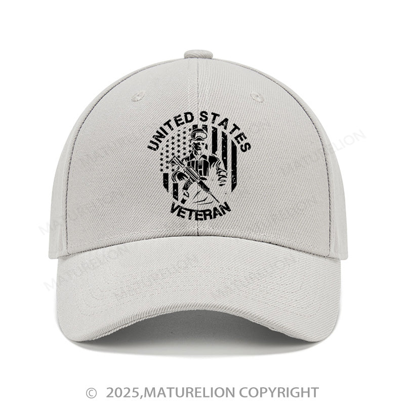 Maturelion Baseball Cap United States Veteran Cap (Free Customization)