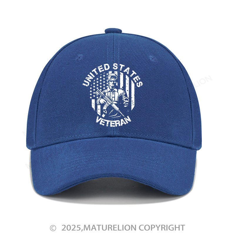 Maturelion Baseball Cap United States Veteran Cap (Free Customization)