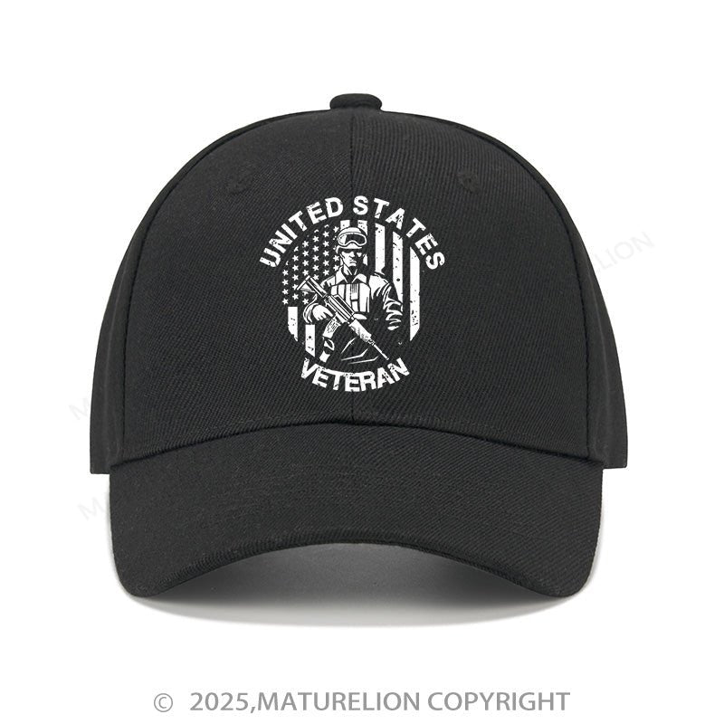 Maturelion Baseball Cap United States Veteran Cap (Free Customization)