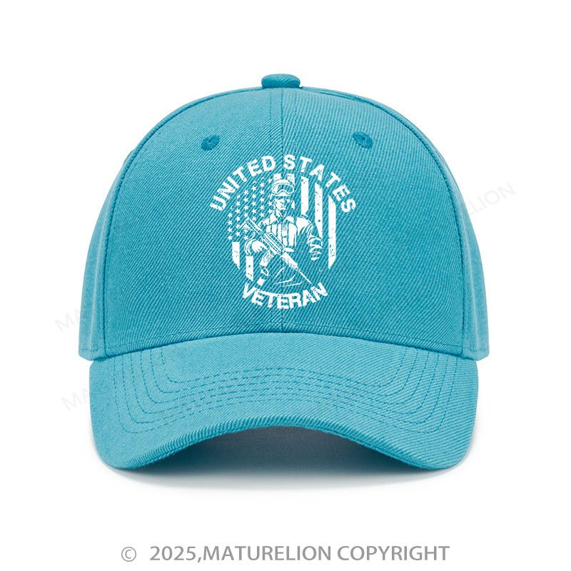 Maturelion Baseball Cap United States Veteran Cap (Free Customization)