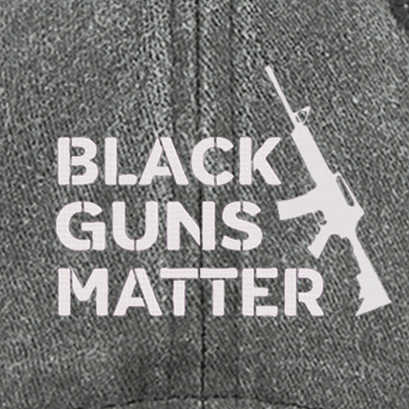 Maturelion Black Guns Matter Embroidered Cap