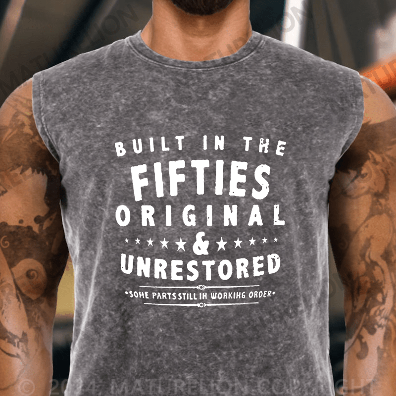 Maturelion  Built In The Fifties Original Unrestored Some Parts Still In Working Order Vintage Washed Tank Top