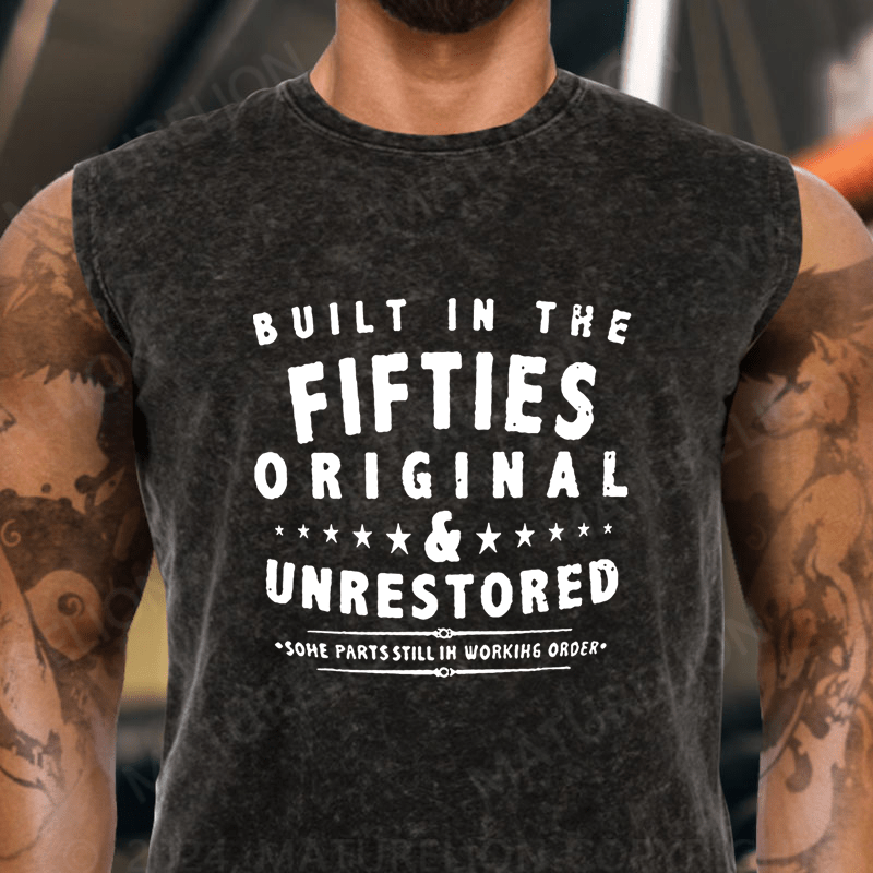 Maturelion  Built In The Fifties Original Unrestored Some Parts Still In Working Order Vintage Washed Tank Top