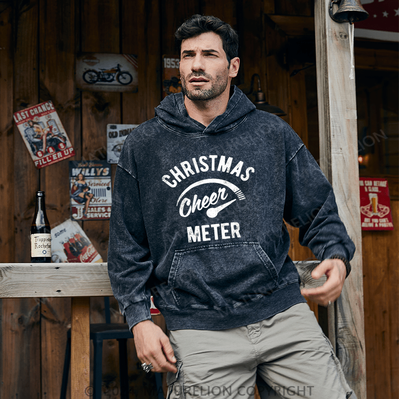 Maturelion Christmas Hoodie Cheer Meter Custom Hoodie
