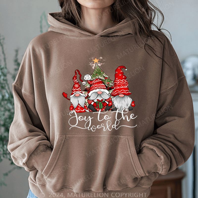 Maturelion Christmas Hoodie Joy To The World Women Hoodie