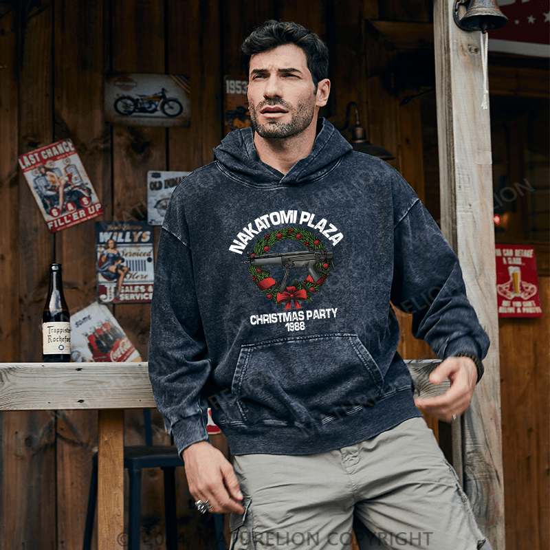Maturelion Christmas Hoodie Nakatomi Plaza Christmas Party 1989 Custom Hoodie