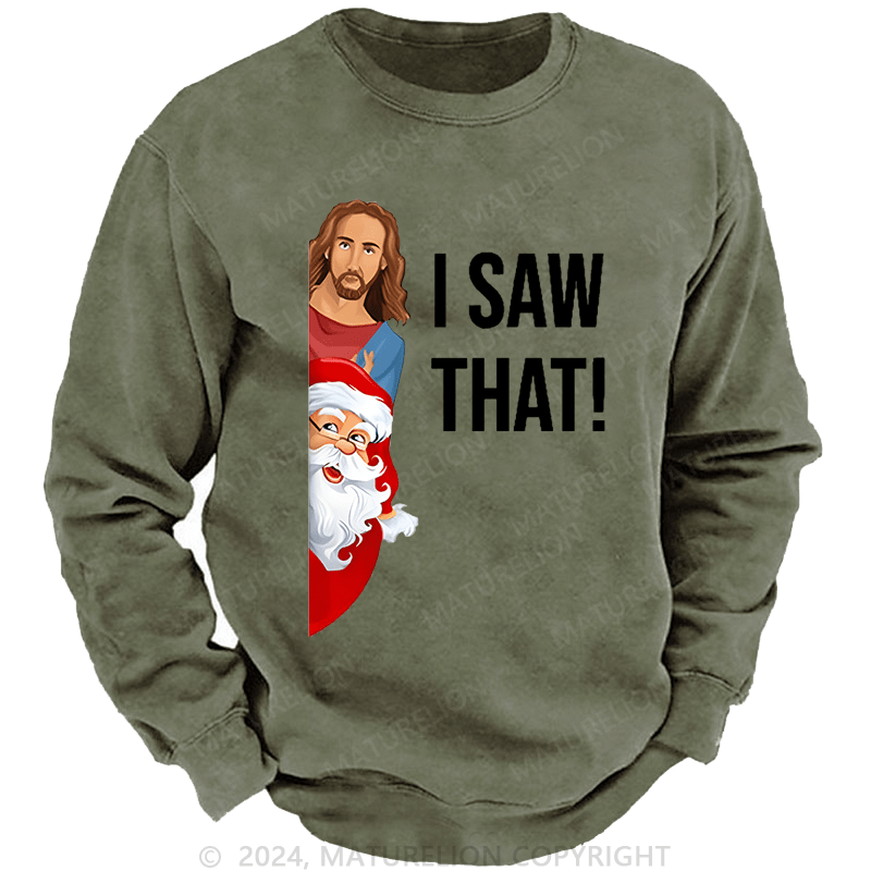 Maturelion Christmas Sweatshirt AK-47 The Only Communist Idea Liberals Don't Like Custom Washed Sweatshirt
