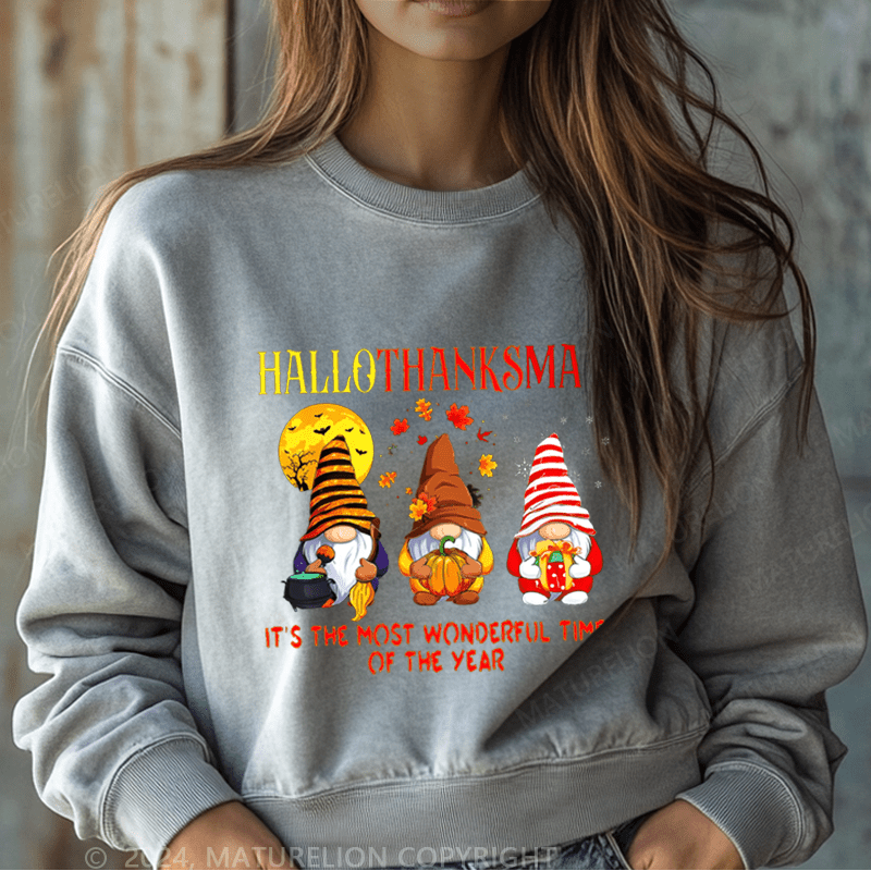 Maturelion Christmas Sweatshirt It's The Most Wonderful Time Of The Year Women Sweatshirt