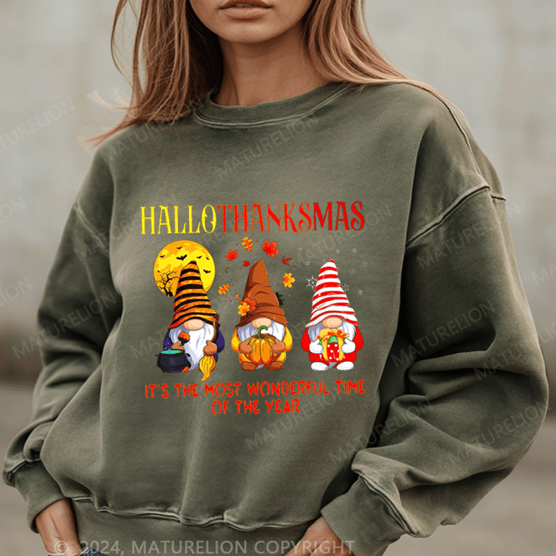 Maturelion Christmas Sweatshirt It's The Most Wonderful Time Of The Year Women Sweatshirt