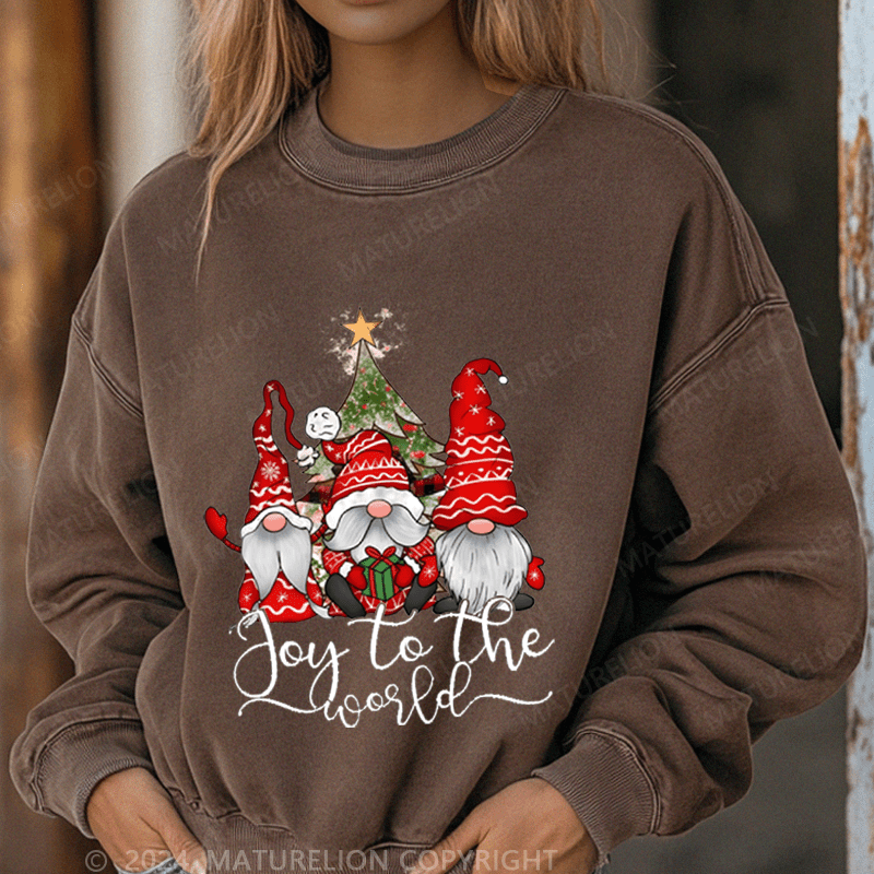 Maturelion Christmas Sweatshirt Joy To The World Women Sweatshirt