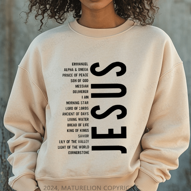 Maturelion Christmas Sweatshirt Juses Merry Christmas Women Sweatshirt