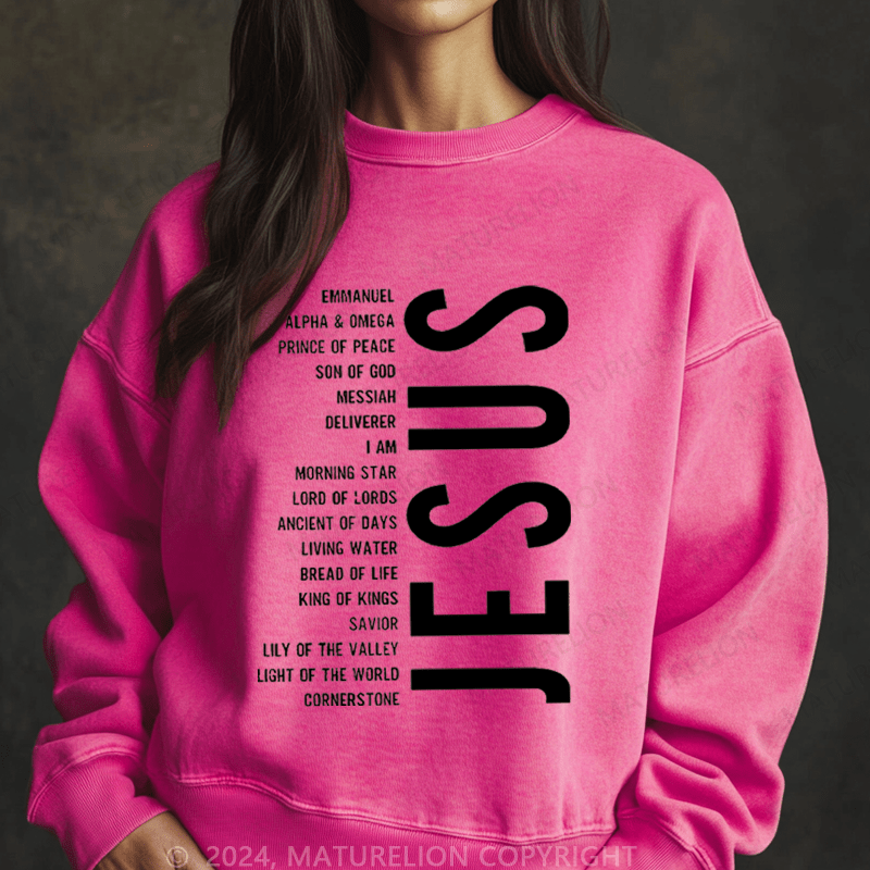 Maturelion Christmas Sweatshirt Juses Merry Christmas Women Sweatshirt