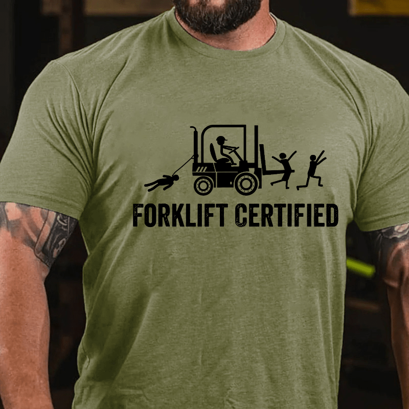 Maturelion Funny Forklift Certified T-shirt (Free Customization)