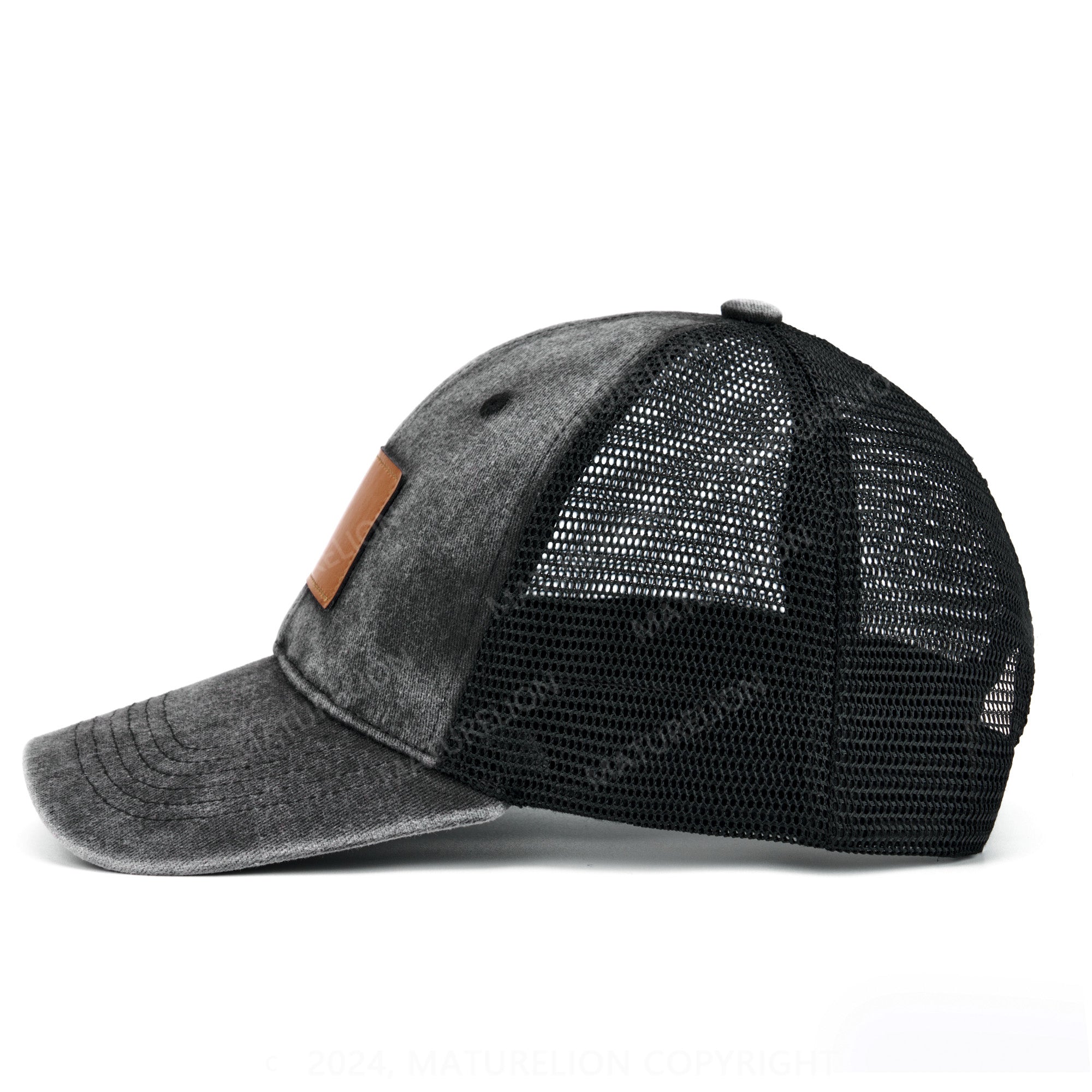 Maturelion Hello Darkness My Old Friend I Stood Up Too Fast Again Funny Leather Patch Cap