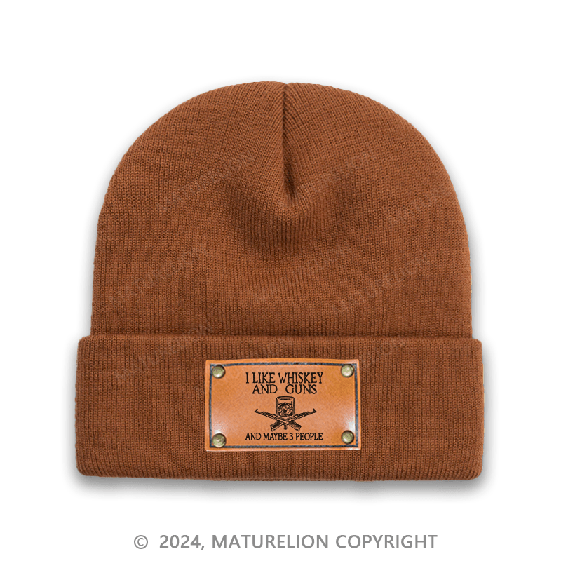 Maturelion I Like Whiskey And Guns And Maybe 3 People Funny Cap