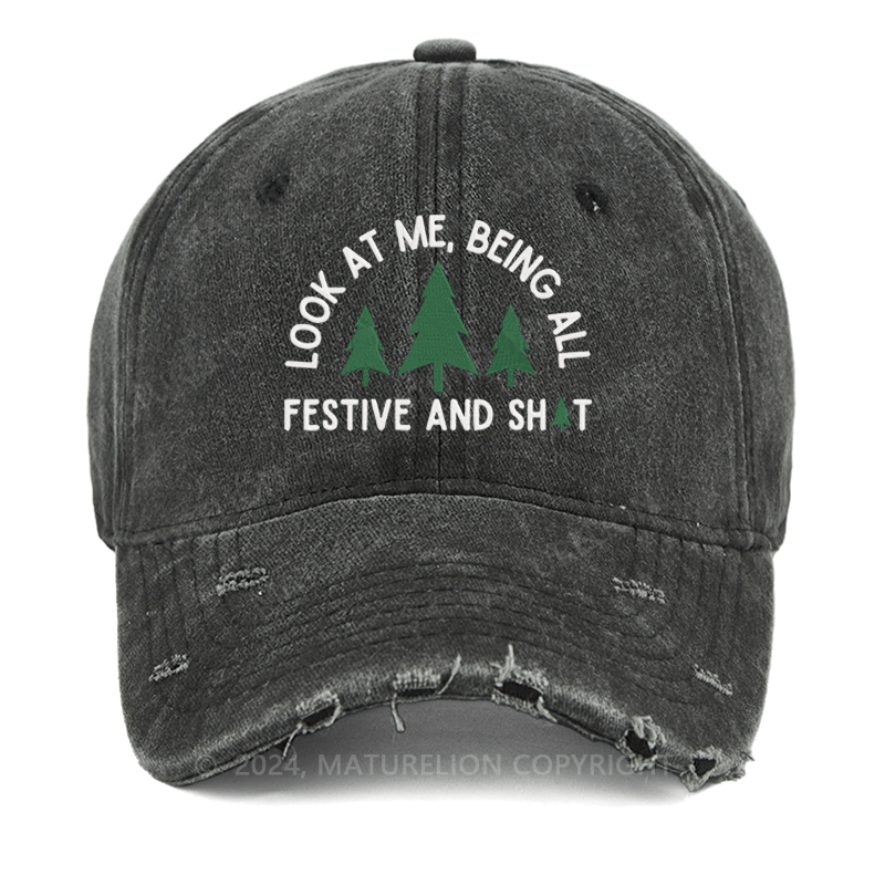 Maturelion Look At Me Being All Festive And Shit Embroidered Cap