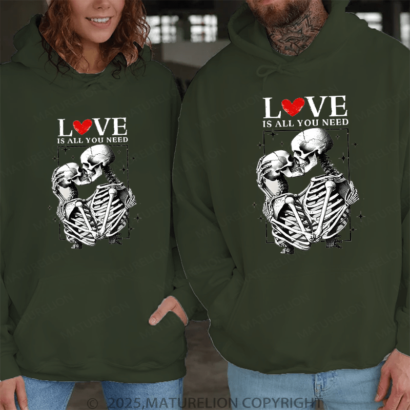 Maturelion Love Is All You Need Couple Hoodie