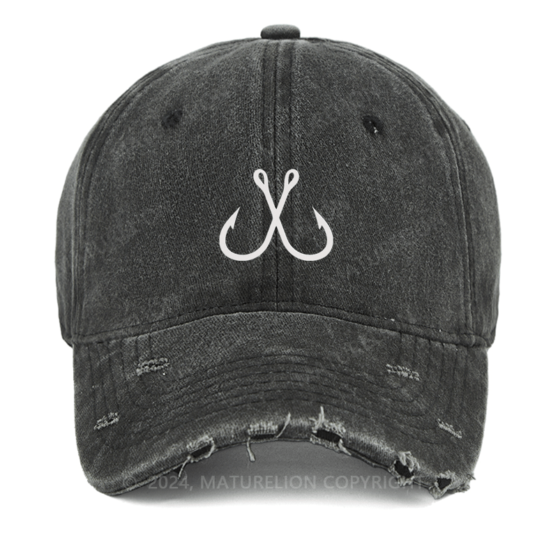 Maturelion Mtf Fish Embroidered Cap