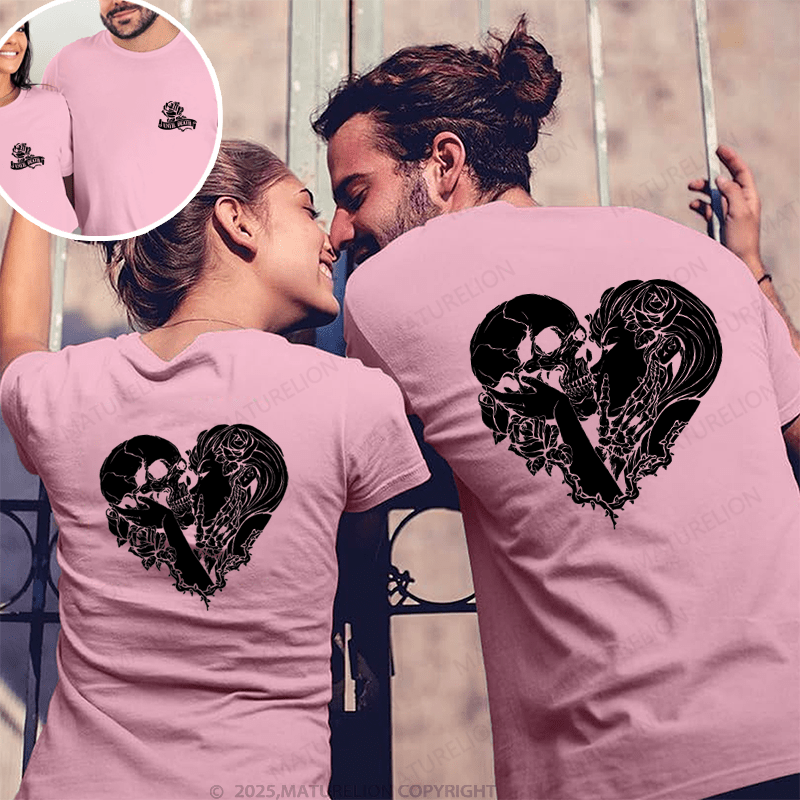 Maturelion The Lover Skull Couple T-Shirt