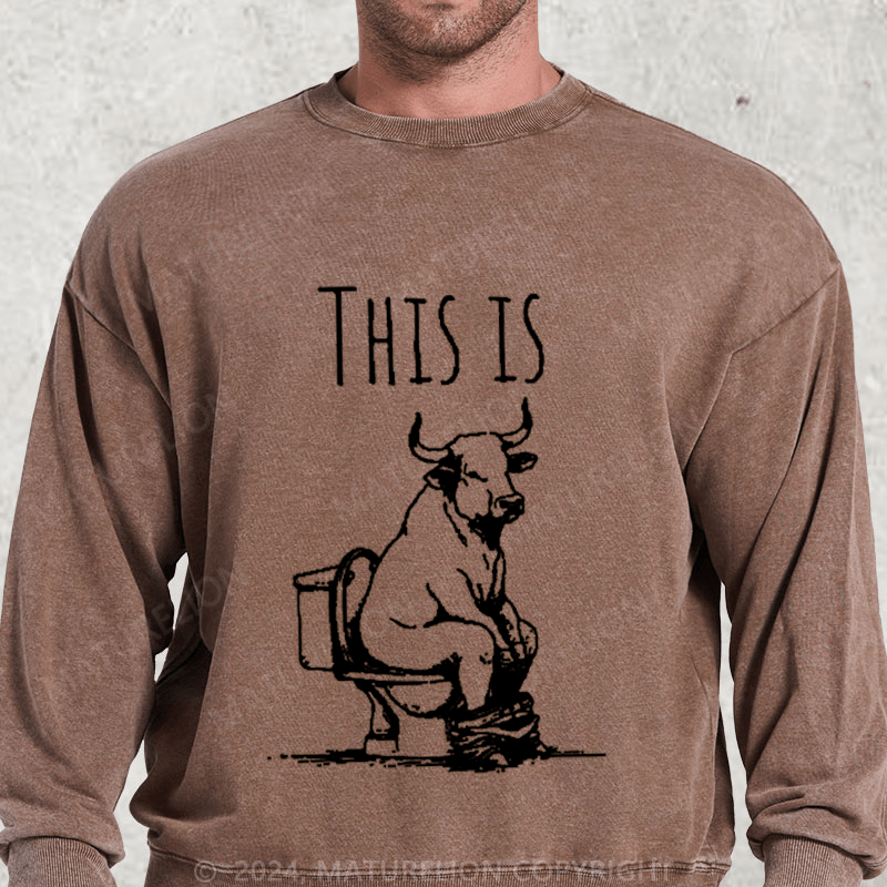 Maturelion This Is Bullshit Washed Sweatshirt