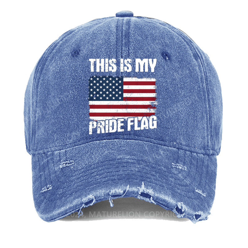 Maturelion This Is My Pride Flag Washed Vintage Cap
