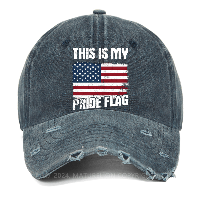 Maturelion This Is My Pride Flag Washed Vintage Cap