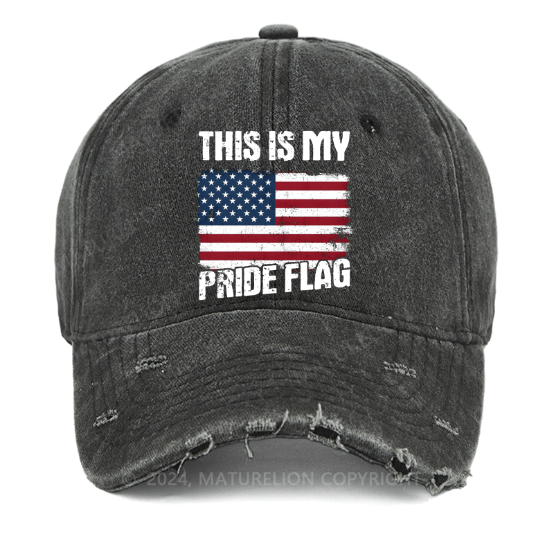 Maturelion This Is My Pride Flag Washed Vintage Cap