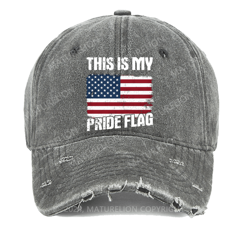 Maturelion This Is My Pride Flag Washed Vintage Cap