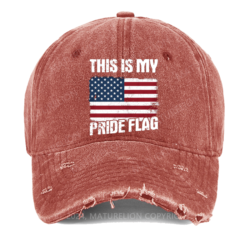 Maturelion This Is My Pride Flag Washed Vintage Cap