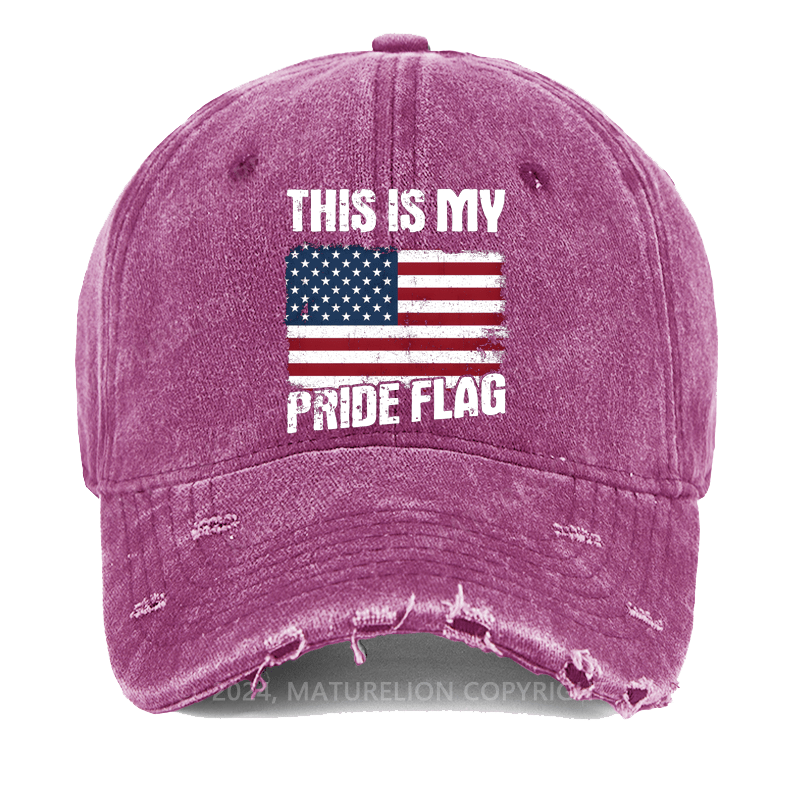 Maturelion This Is My Pride Flag Washed Vintage Cap