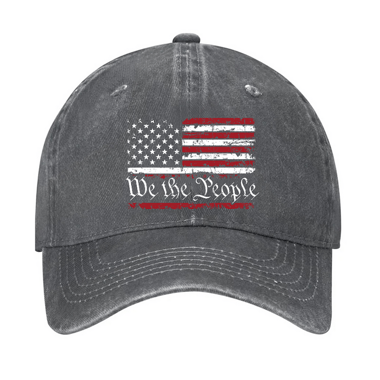 Maturelion We The People USA Flag Print America Cap (Free Customization)
