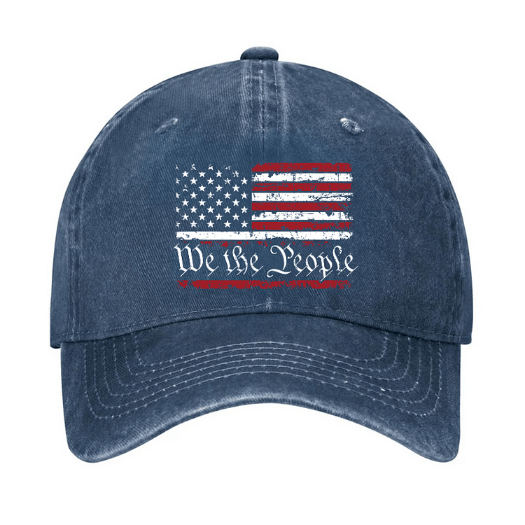 Maturelion We The People USA Flag Print America Cap (Free Customization)