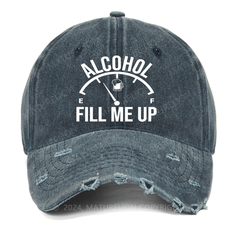 Maturelion Alcohol Fill Me Up Washed Vintage Cap