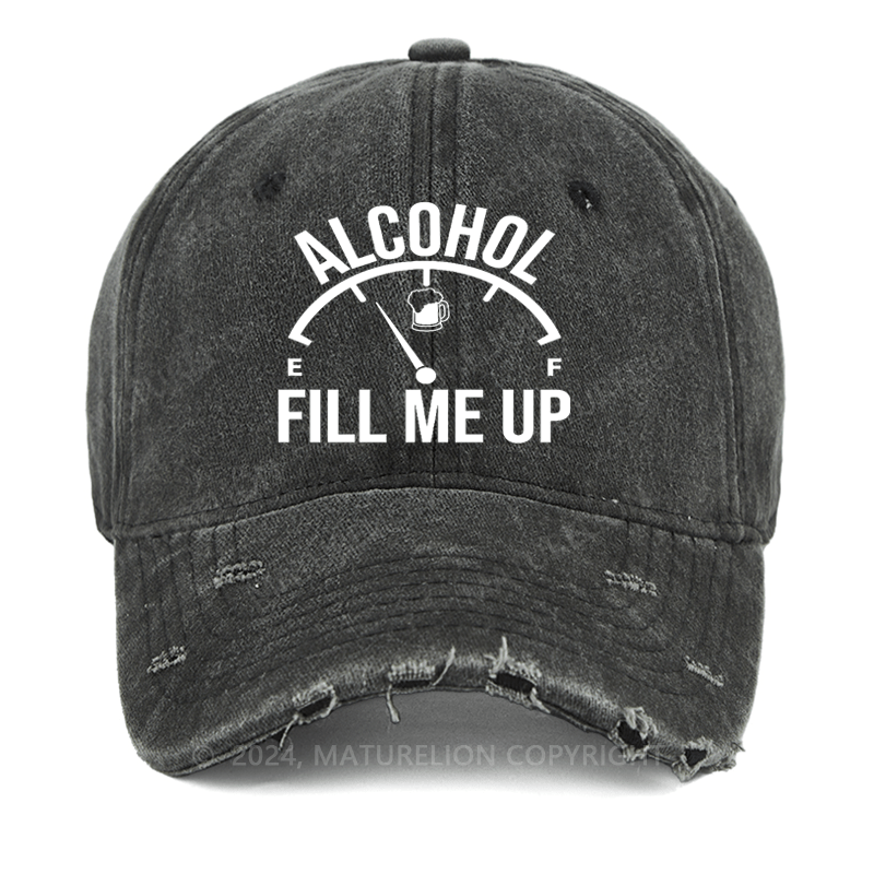 Maturelion Alcohol Fill Me Up Washed Vintage Cap