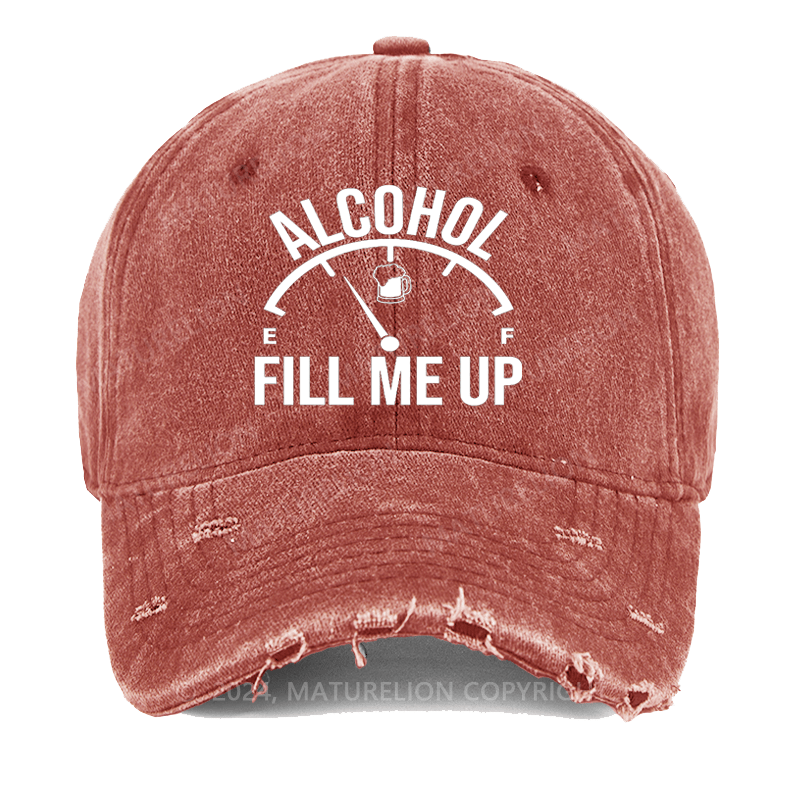 Maturelion Alcohol Fill Me Up Washed Vintage Cap