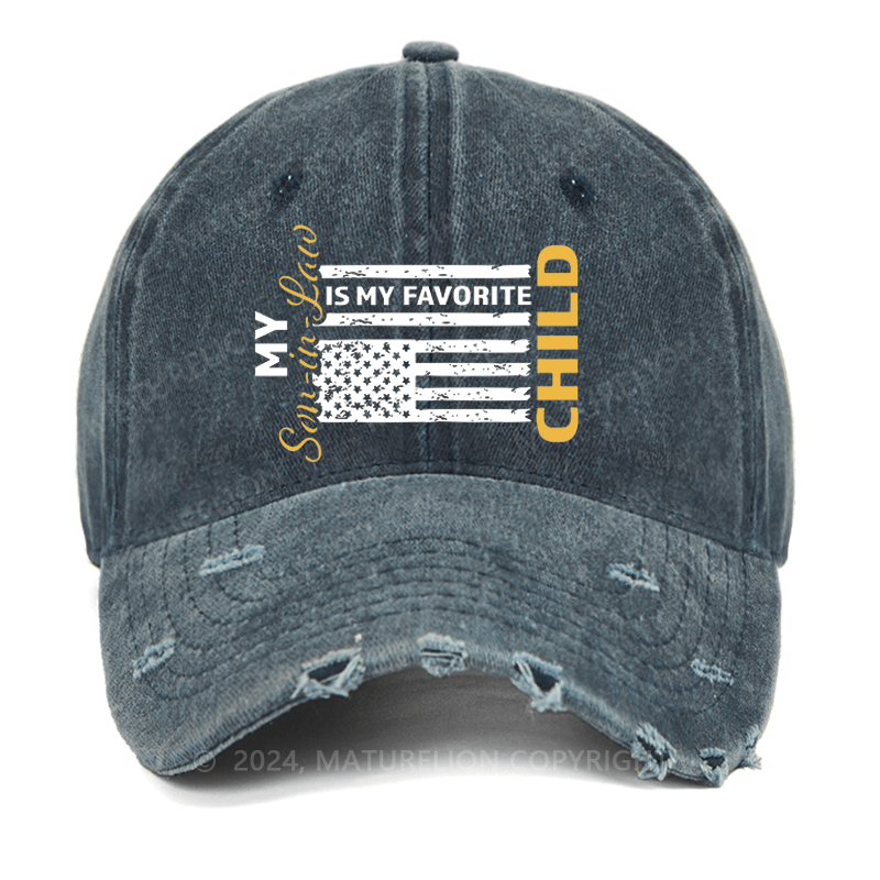 Maturelion America Is My Favorite Child Washed Vintage Cap