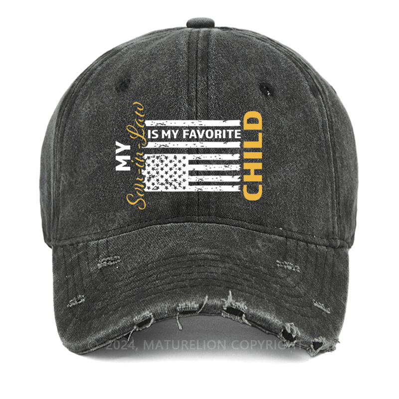 Maturelion America Is My Favorite Child Washed Vintage Cap