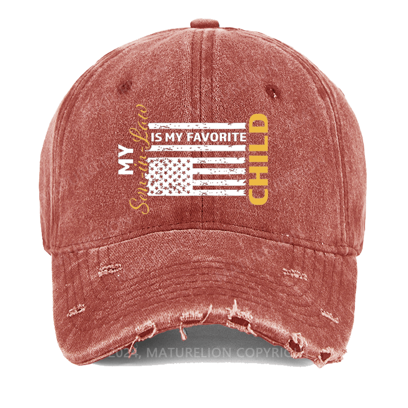 Maturelion America Is My Favorite Child Washed Vintage Cap