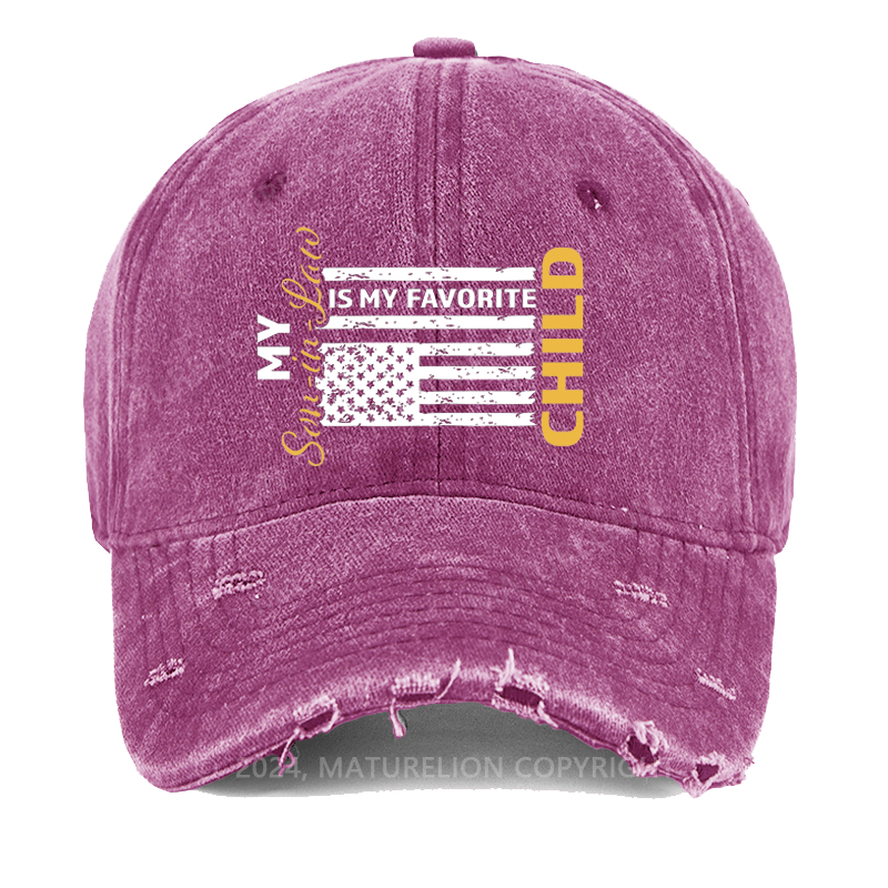Maturelion America Is My Favorite Child Washed Vintage Cap