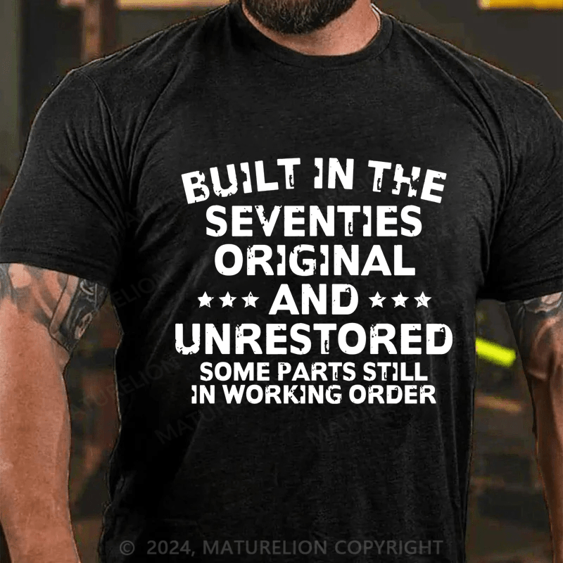 Maturelion Built In The Seventies Original And Unrestored Cotton T-Shirt