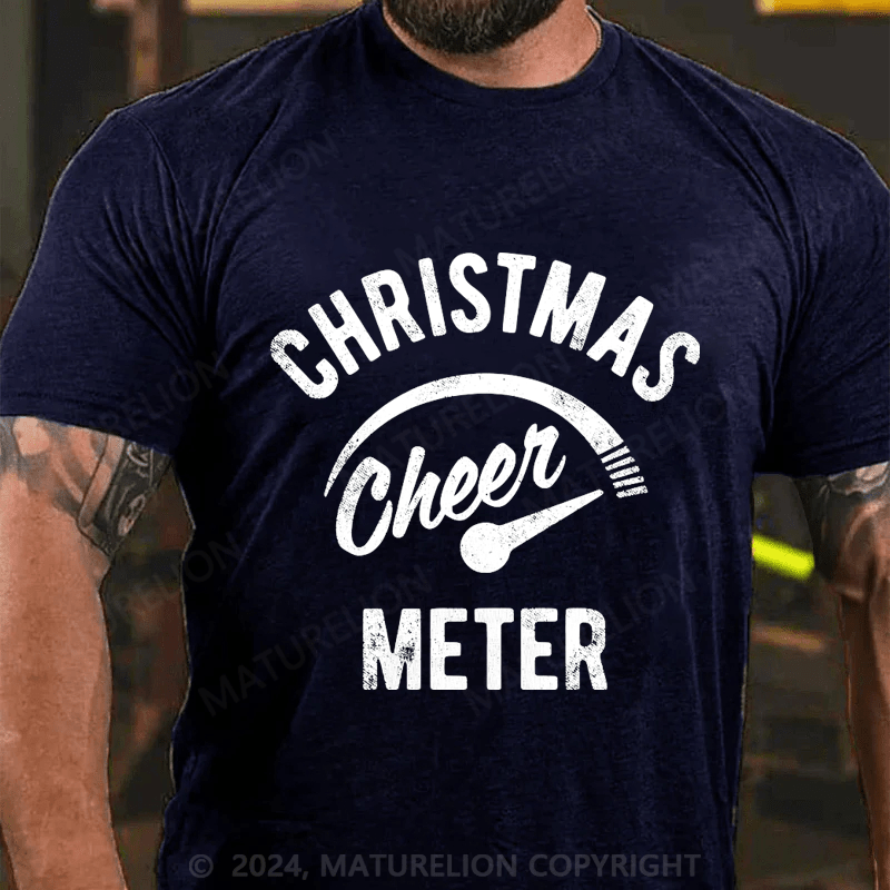 Maturelion Christmas Cheer Meter T-Shirt (Free Customization)