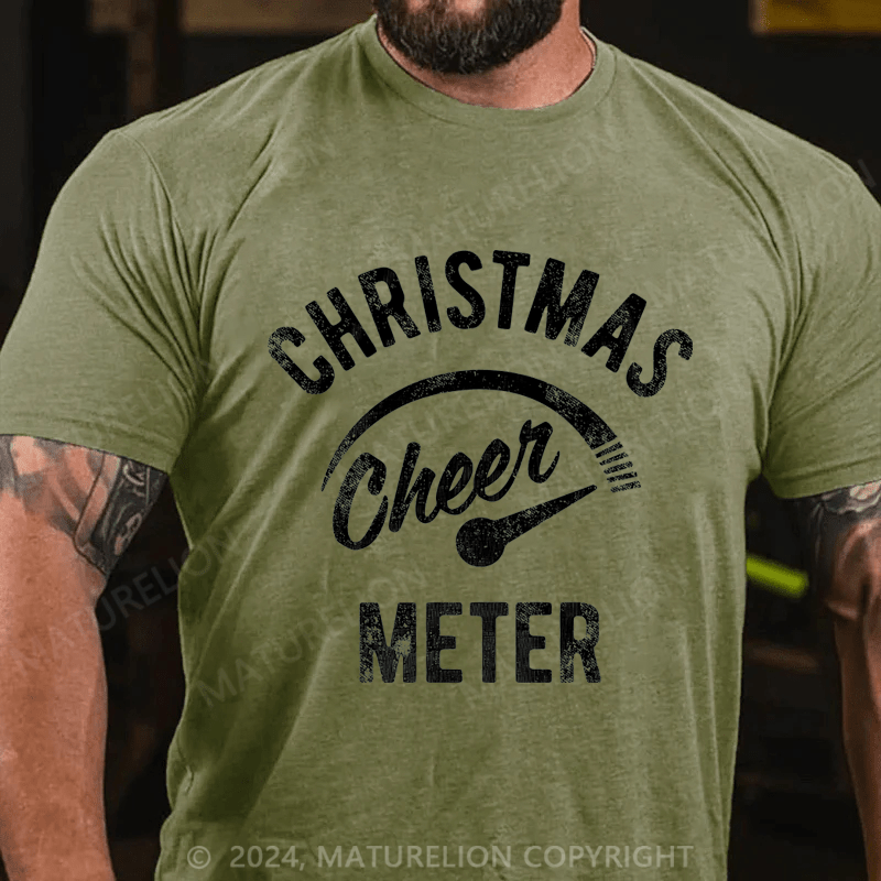 Maturelion Christmas Cheer Meter T-Shirt (Free Customization)