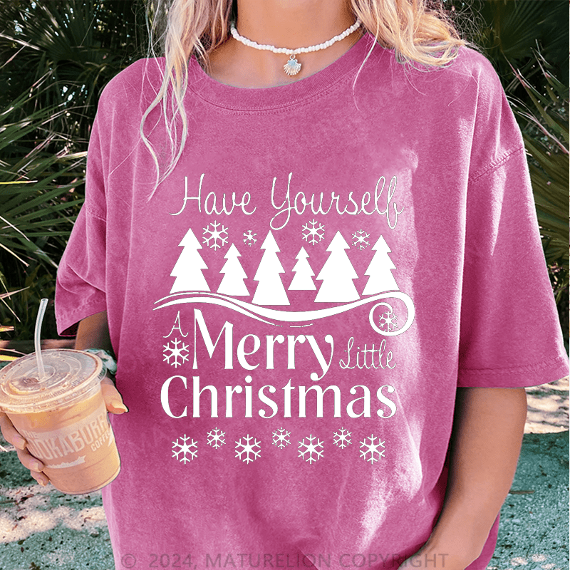 Maturelion Christmas T-Shirt Have Yourself Merry Christmas Women T-Shirt