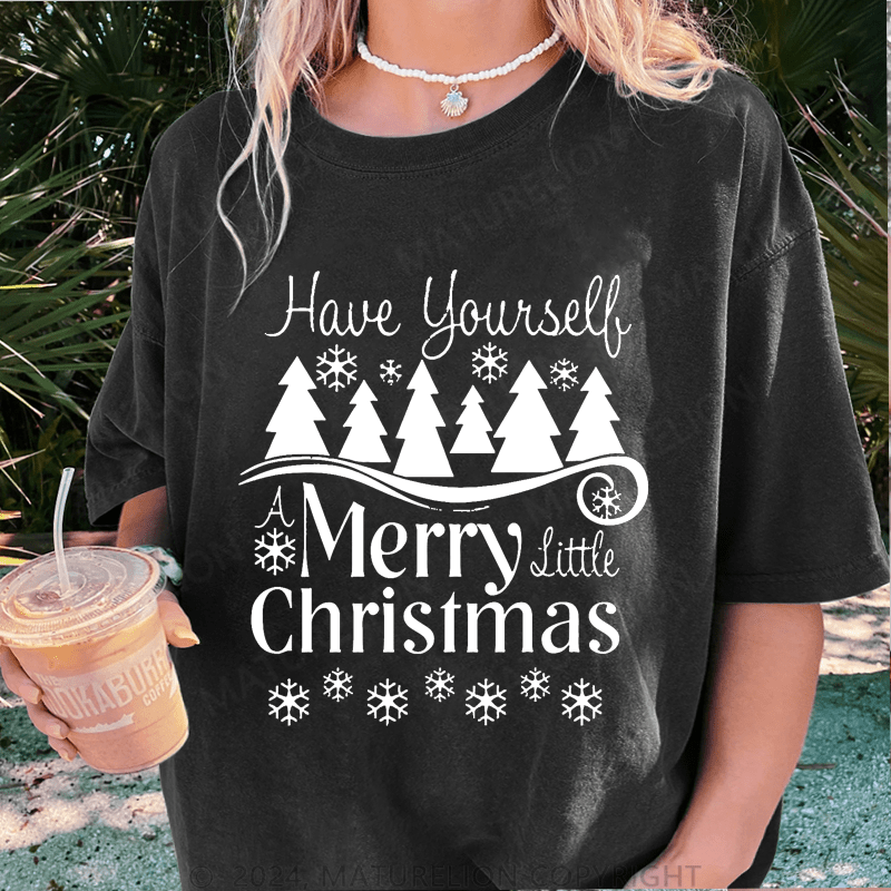 Maturelion Christmas T-Shirt Have Yourself Merry Christmas Women T-Shirt