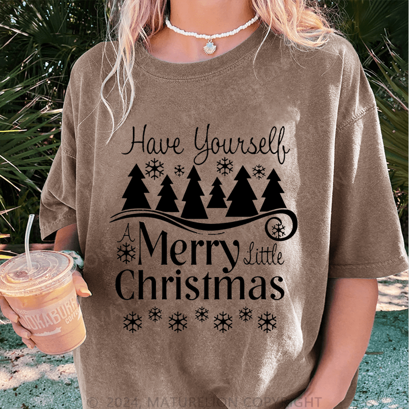Maturelion Christmas T-Shirt Have Yourself Merry Christmas Women T-Shirt